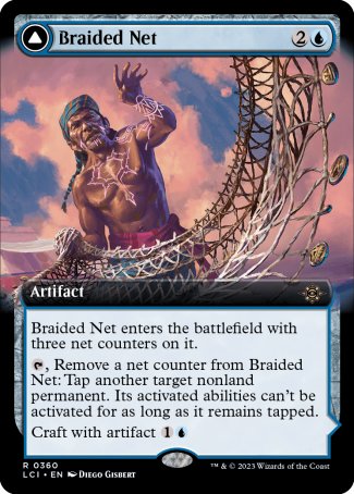 (360) Magic The Gathering The Lost Caverns of Ixalan: Extras Single: Braided Net // Braided Quipu  Rare
