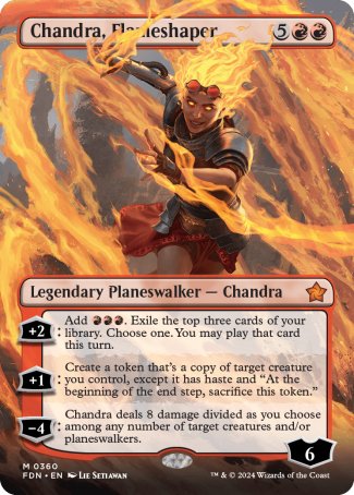 (360) Magic The Gathering Magic: The Gathering Foundations: Extras Single: Chandra, Flameshaper (V.1)  Mythic