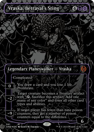 (361) Magic The Gathering Phyrexia: All Will Be One: Extras Single: Vraska, Betrayal's Sting (V.3) Holo Mythic