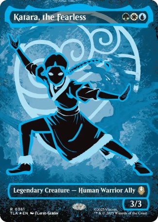(361) Magic The Gathering Magic: The Gathering | Avatar: The Last Airbender: Extras Single: Katara, the Fearless (V.3) Holo Rare