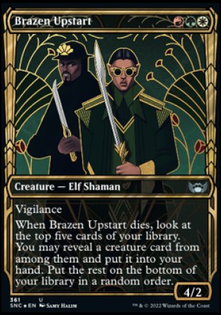 (361) Magic The Gathering Streets of New Capenna: Extras Single: Brazen Upstart (V.2)  Uncommon