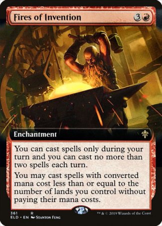 (361) Magic The Gathering Throne of Eldraine: Extras Single: Fires of Invention  Rare