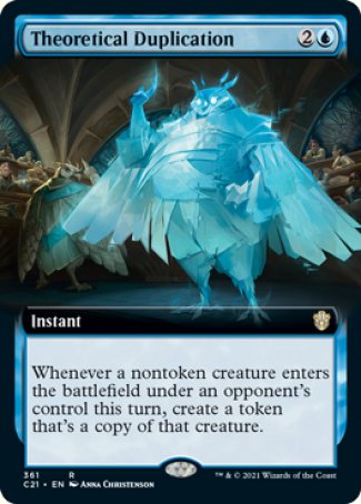 (361) Magic The Gathering Commander: Strixhaven: Extras Single: Theoretical Duplication  Rare