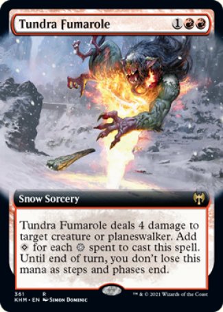 (361) Magic The Gathering Kaldheim: Extras Single: Tundra Fumarole Holo Rare