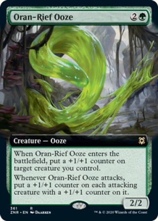 (361) Magic The Gathering Zendikar Rising: Extras Single: Oran-Rief Ooze  Rare