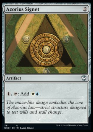 (361) Magic The Gathering Commander: Streets of New Capenna Single: Azorius Signet  Uncommon