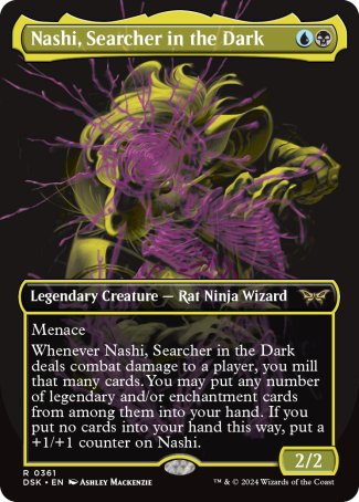 (361) Magic The Gathering Duskmourn: House of Horror: Extras Single: Nashi, Searcher in the Dark  Rare
