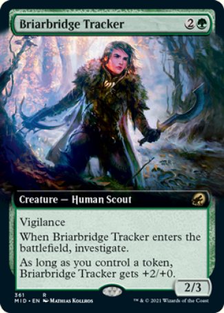 (361) Magic The Gathering Innistrad: Midnight Hunt: Extras Single: Briarbridge Tracker  Rare