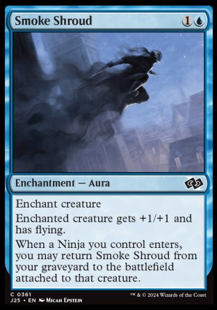 (361) Magic The Gathering Foundations Jumpstart Single: Smoke Shroud  Common