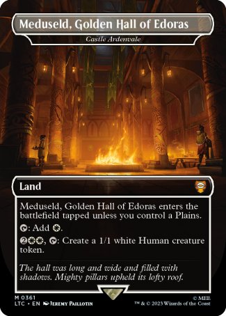 (361) Magic The Gathering Commander: The Lord of the Rings: Tales of Middle-earth: Extras Single: Castle Ardenvale (V.1) Holo Mythic