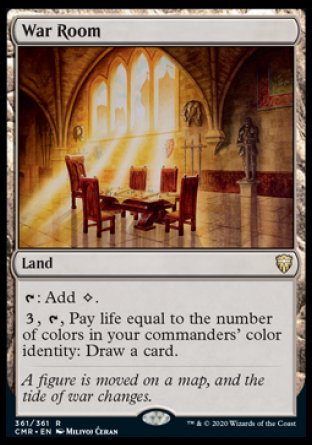 (361/361) Magic The Gathering Commander Legends Single: War Room  Rare