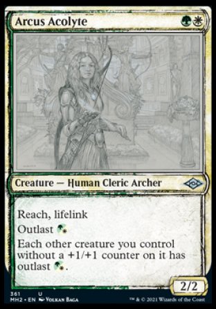 (361) Magic The Gathering Modern Horizons 2: Extras Single: Arcus Acolyte Holo Uncommon