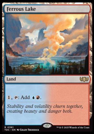 (361) Magic The Gathering Commander: Tarkir: Dragonstorm Single: Ferrous Lake  Rare