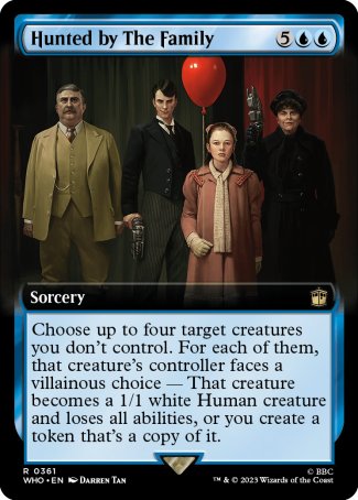 (361) Magic The Gathering Universes Beyond: Doctor Who: Extras Single: Hunted by The Family (V.1) Holo Rare