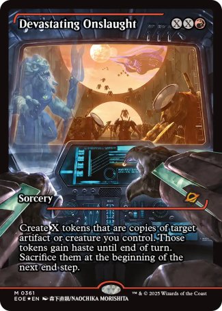 (361) Magic The Gathering Edge of Eternities: Extras Single: Devastating Onslaught (V.2) Holo Mythic
