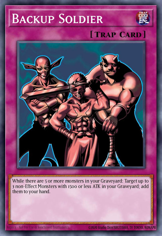 (EN028) YuGiOh TCG PSV: Pharaoh's Servant Single: Backup Soldier (V.3 - Super Rare)  Super Rare