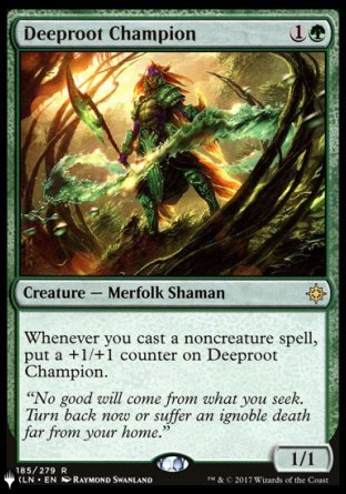 (185) Magic The Gathering The List Single: Deeproot Champion  Rare