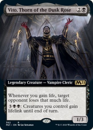 (362) Magic The Gathering Core 2021: Extras Single: Vito, Thorn of the Dusk Rose  Rare