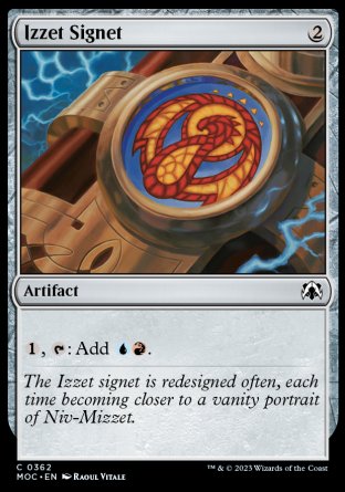 (362) Magic The Gathering Commander: March of the Machine Single: Izzet Signet  Common