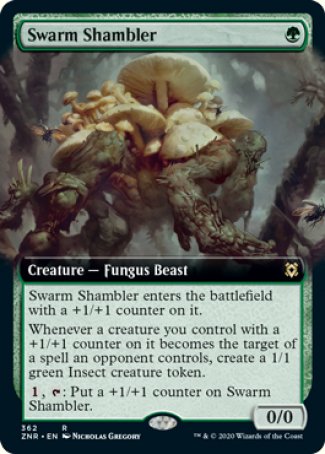 (362) Magic The Gathering Zendikar Rising: Extras Single: Swarm Shambler Holo Rare