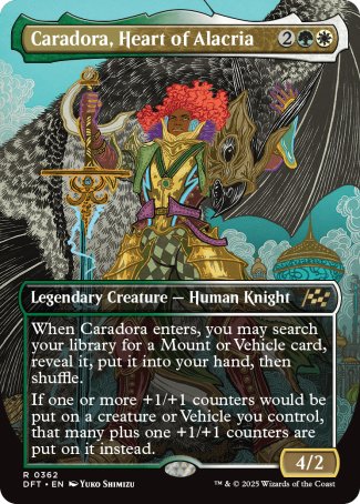 (362) Magic The Gathering Aetherdrift: Extras Single: Caradora, Heart of Alacria Holo Rare
