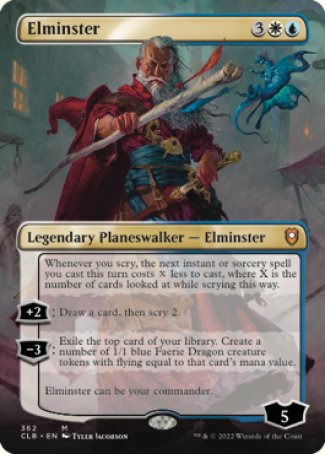 (362) Magic The Gathering Commander Legends: Battle for Baldur's Gate: Extras Single: Elminster Holo Mythic