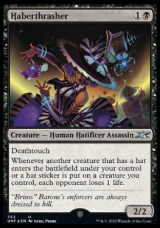 (362) Magic The Gathering Unfinity: Extras Single: Haberthrasher Holo Uncommon