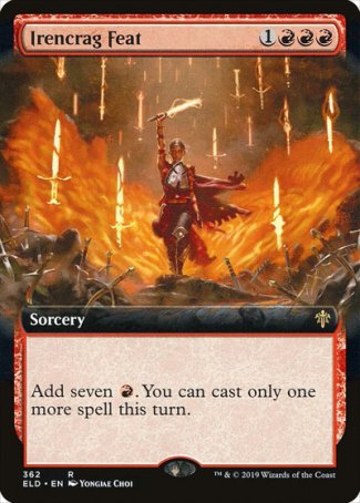 (362) Magic The Gathering Throne of Eldraine: Extras Single: Irencrag Feat  Rare