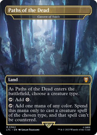 (362) Magic The Gathering Commander: The Lord of the Rings: Tales of Middle-earth: Extras Single: Cavern of Souls (V.1) Holo Mythic