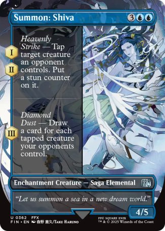 (362) Magic The Gathering Magic: The Gathering - FINAL FANTASY: Extras Single: Summon: Shiva  Uncommon