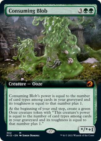 (362) Magic The Gathering Innistrad: Midnight Hunt: Extras Single: Consuming Blob Holo Mythic