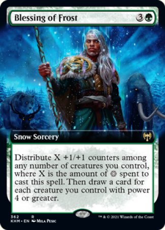 (362) Magic The Gathering Kaldheim: Extras Single: Blessing of Frost  Rare
