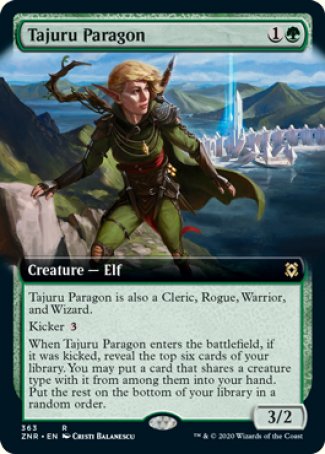 (363) Magic The Gathering Zendikar Rising: Extras Single: Tajuru Paragon Holo Rare
