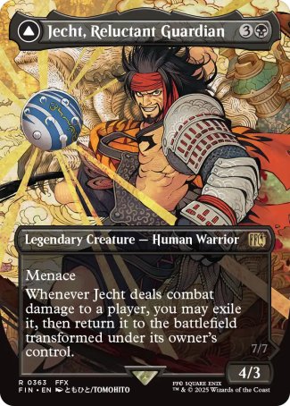 (363) Magic The Gathering Magic: The Gathering - FINAL FANTASY: Extras Single: Jecht, Reluctant Guardian // Braska's Final Aeon (V.1) Holo Rare
