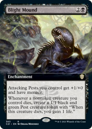 (363) Magic The Gathering Commander: Strixhaven: Extras Single: Blight Mound  Rare