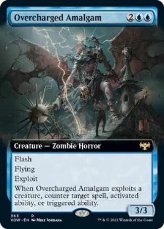 (363) Magic The Gathering Innistrad: Crimson Vow: Extras Single: Overcharged Amalgam Holo Rare