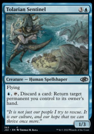 (363) Magic The Gathering Jumpstart 2022 Single: Tolarian Sentinel  Common