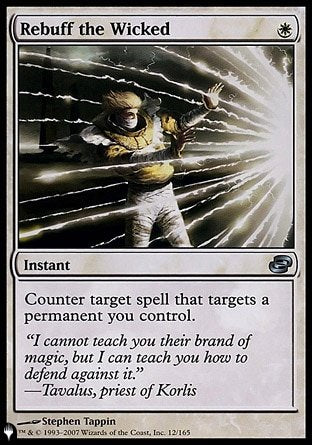 (012) Magic The Gathering The List Single: Rebuff the Wicked  Uncommon