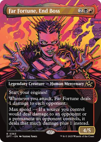 (363) Magic The Gathering Aetherdrift: Extras Single: Far Fortune, End Boss  Rare