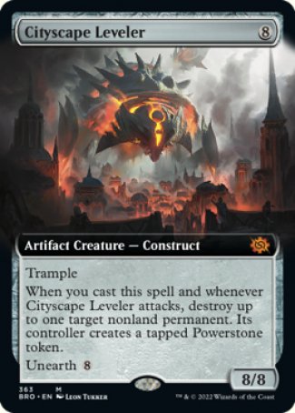 (363) Magic The Gathering The Brothers' War: Extras Single: Cityscape Leveler  Mythic