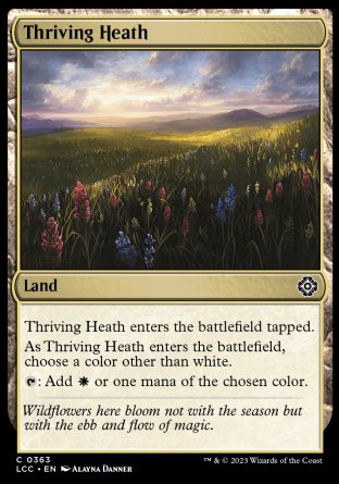 (363) Magic The Gathering Commander: The Lost Caverns of Ixalan Single: Thriving Heath  Common