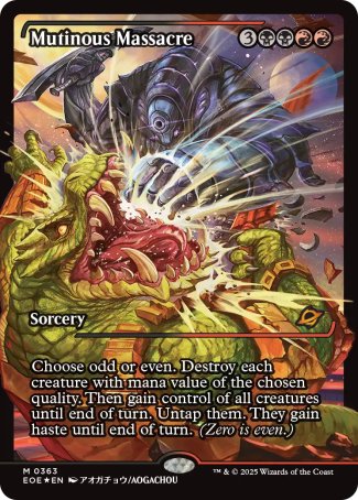 (363) Magic The Gathering Edge of Eternities: Extras Single: Mutinous Massacre (V.2)  Mythic