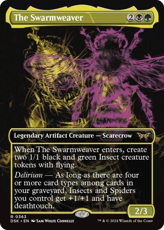 (363) Magic The Gathering Duskmourn: House of Horror: Extras Single: The Swarmweaver (V.2) Holo Rare