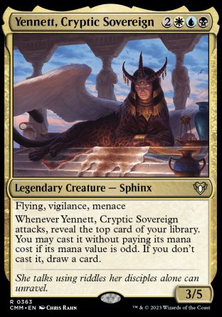 (363) Magic The Gathering Commander Masters Single: Yennett, Cryptic Sovereign  Rare