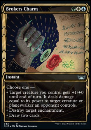 (363) Magic The Gathering Streets of New Capenna: Extras Single: Brokers Charm (V.2)  Uncommon