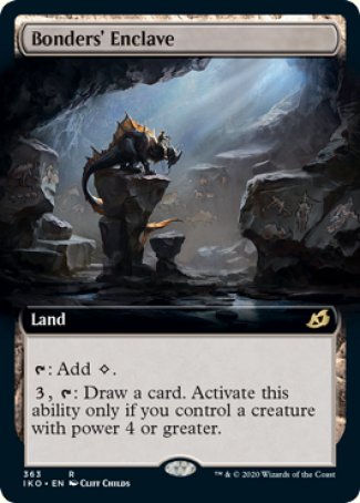 (363) Magic The Gathering Ikoria: Lair of Behemoths: Extras Single: Bonders' Enclave Holo Rare