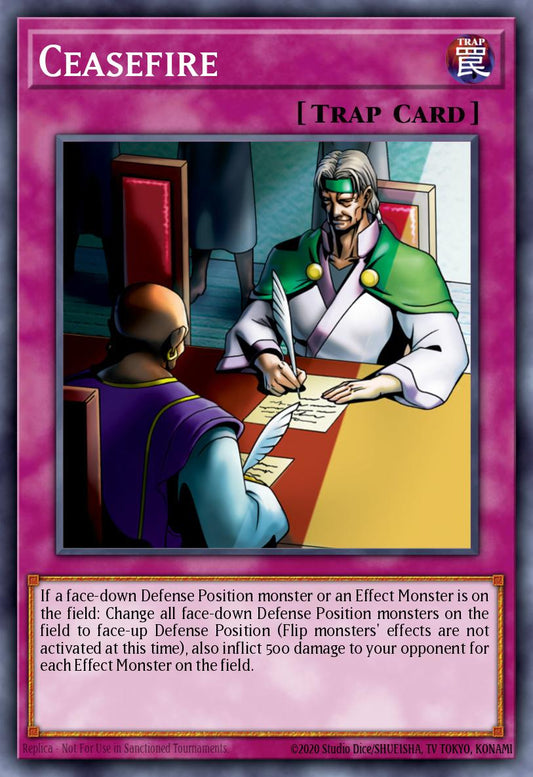 (062) YuGiOh TCG PGL2: Premium Gold 2 Single: Ceasefire  Gold Rare