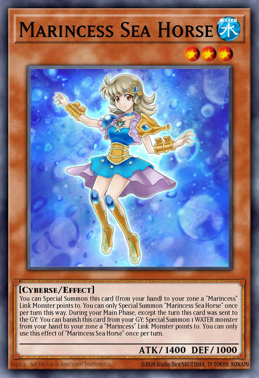 (102) YuGiOh TCG MP20: 2020 Tin of Lost Memories Mega Pack Single: Marincess Sea Horse  Super Rare