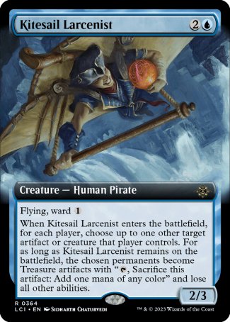 (364) Magic The Gathering The Lost Caverns of Ixalan: Extras Single: Kitesail Larcenist Holo Rare