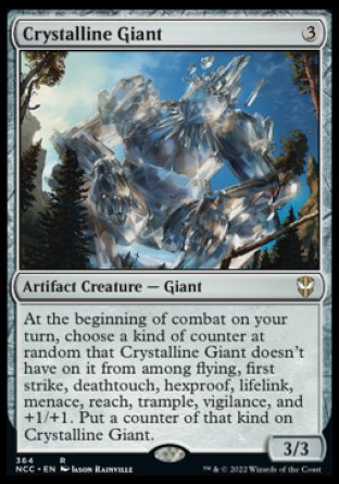 (364) Magic The Gathering Commander: Streets of New Capenna Single: Crystalline Giant  Rare